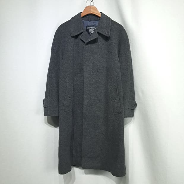 CN986W L 버버리 일본판 차콜그레이 퓨어울 롱코트