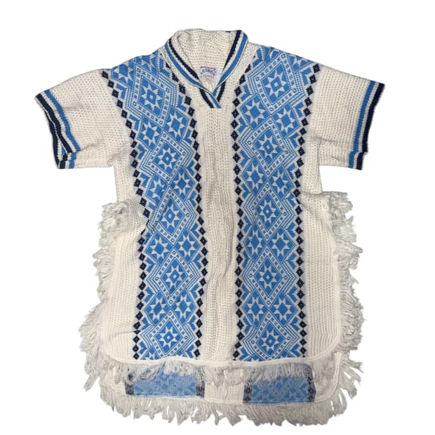 노르딕 프린지 니트 원피스