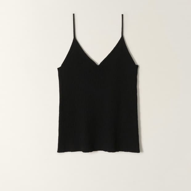 낫띵리튼 Esme rib-knitted cami (Black)