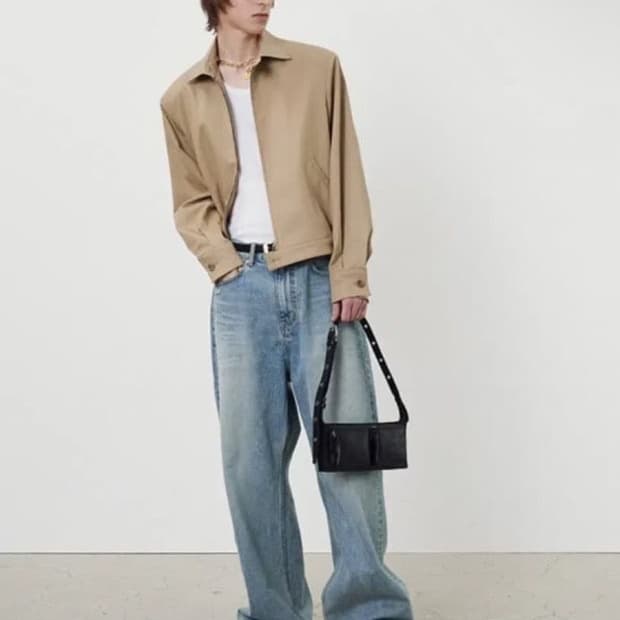 토니웩 개버딘 프렌치 블루종 L