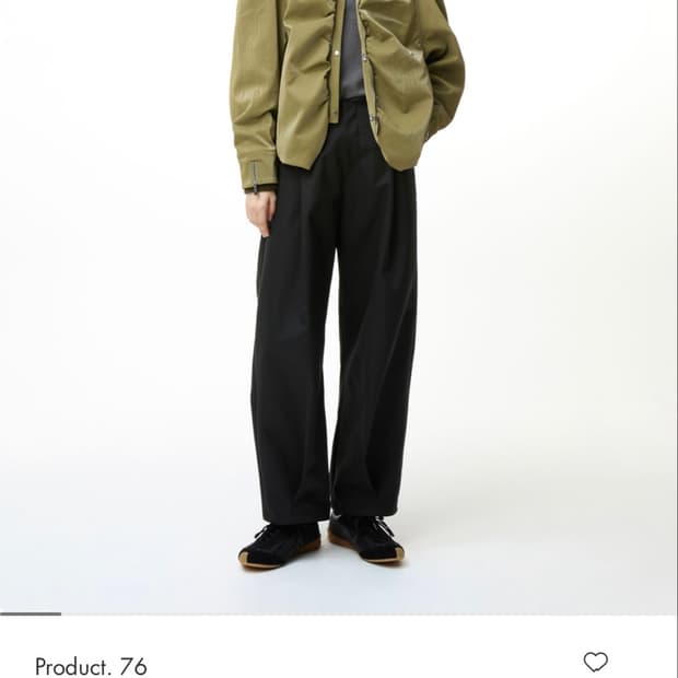 아더에러 Product76 슬랙스 블랙 L