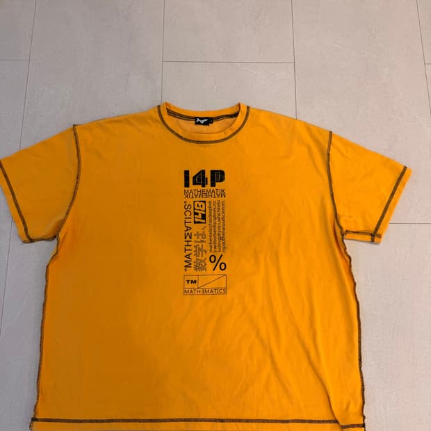 i4p MATHETICS 옐로우 반팔티(L)