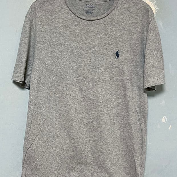 POLO 폴로 남자 반팔티셔츠 캐주얼 그레이 라운드넥 베이직 M 95