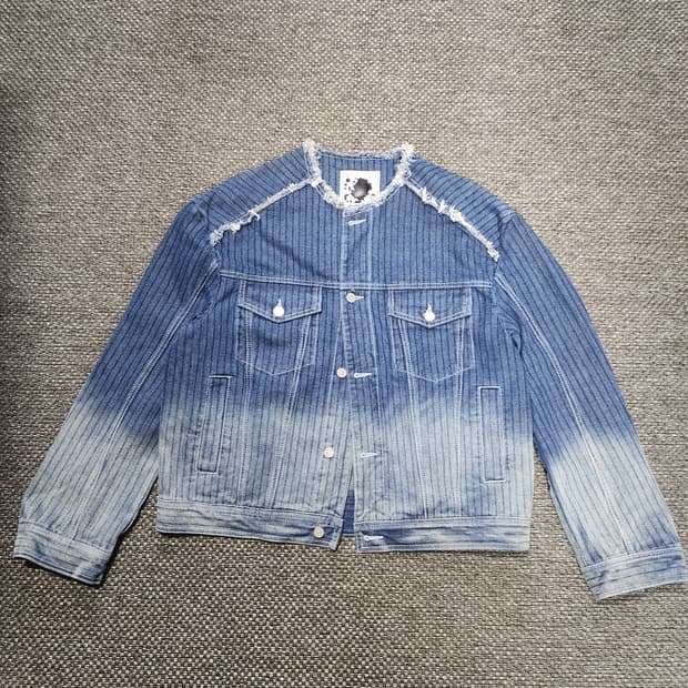 메종미네드 블루 스트라이프 데님 자켓 L
