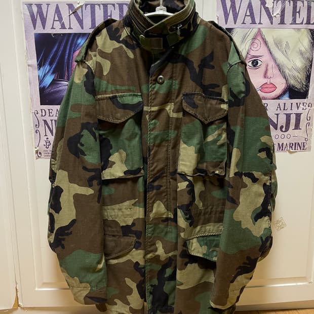 미군 카모 빈티지 필드 자켓 파카 S