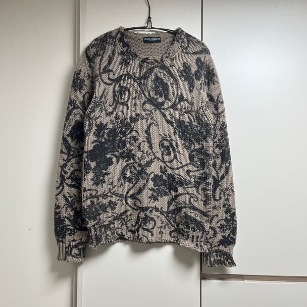 돌체앤가바나 archive avantgrade floral knit 