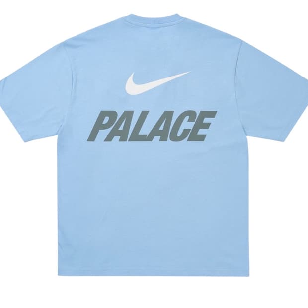 팔라스 나이키 스우시 반팔티 하늘색