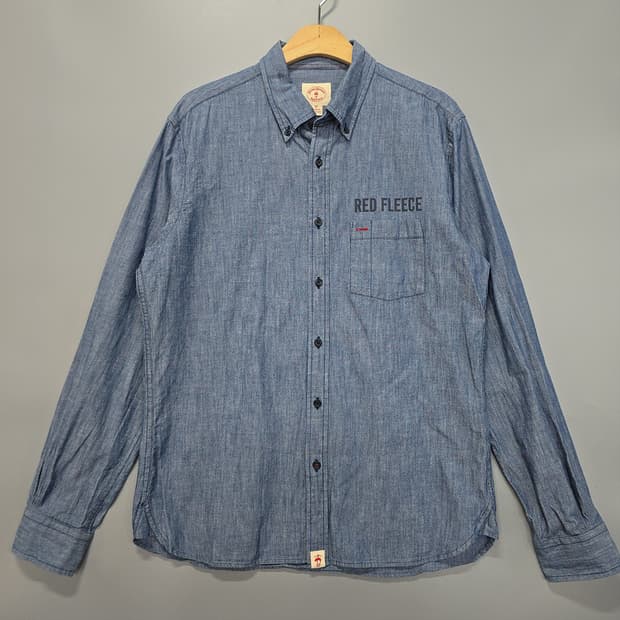 브룩스브라더스(Brooks Brothers) 레드플리스 데님 셔츠 100