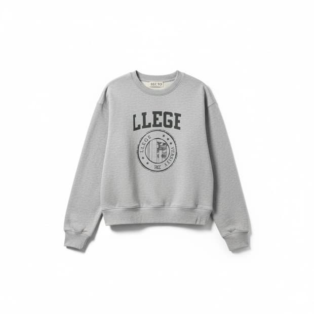 렉토 LLEGE 로고 스웻 셔츠 F