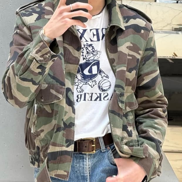 빈티지 카모자켓