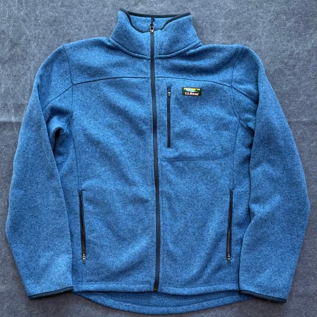 (M) 빈티지 엘엘빈 플리스 집업 자켓