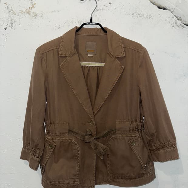 Diesel 벨티트 브라운 자켓