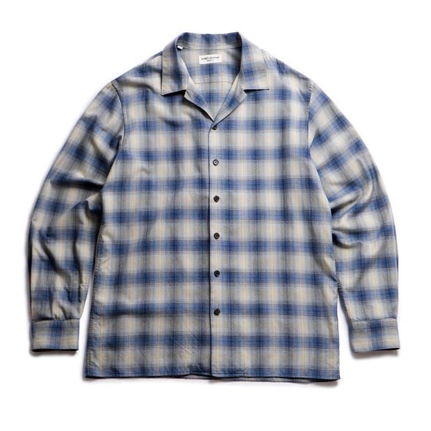 14AW Saint Laurent Ombre Check Shirt