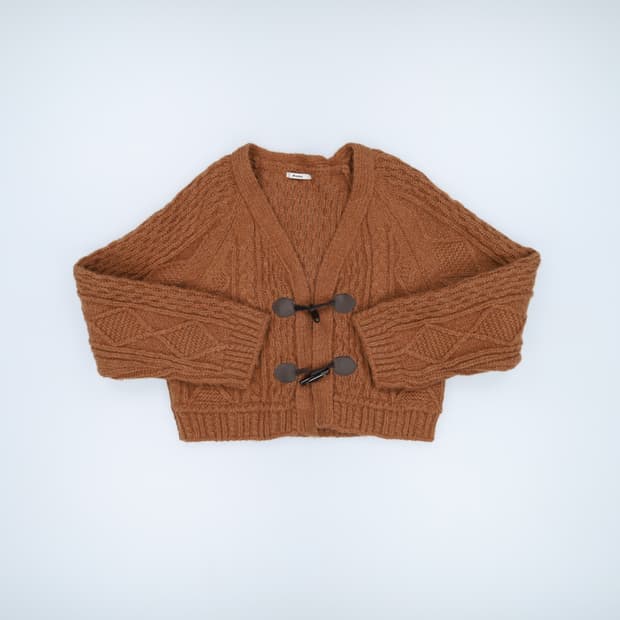 [F] 빈티지 여성 떡볶이 숏 가디건 0119H1