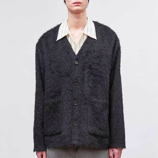 18시즌 아워레가시 모헤어 가디건 블랙