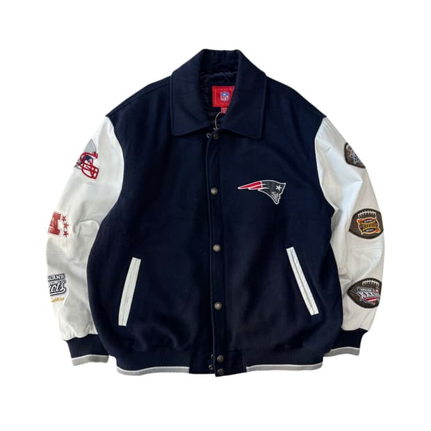 [~110] New England Patriots 슈퍼볼 바시티 자켓 