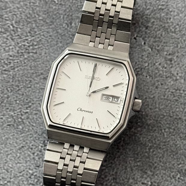 세이코 Seiko Chronos 스퀘어 데이 데이트