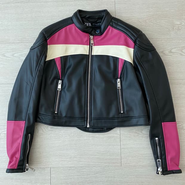 자라 퍽스 레더 자켓