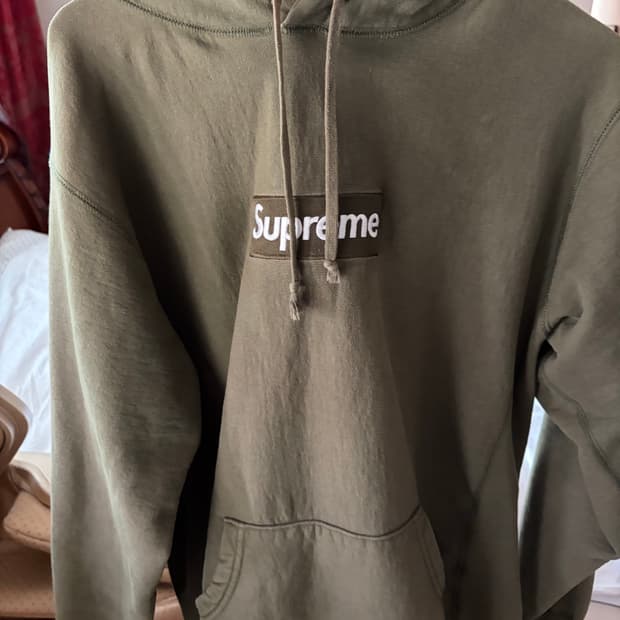 슈프림 2011 박스로고 후드 라지