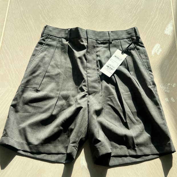 제이프레스 트라우저 쇼츠 그레이 M 사이즈