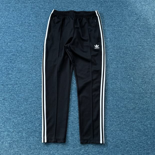 아디다스 베켄바우어 흰검 바지 M