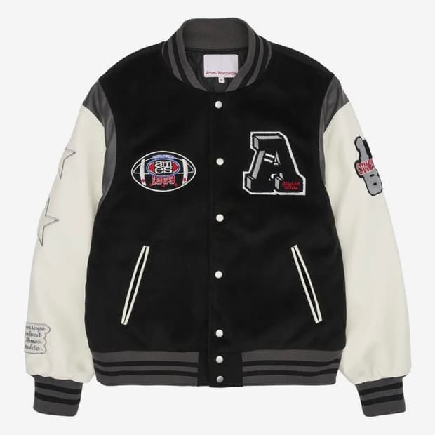 FOOTBALL VARSITY JACKET BLACK