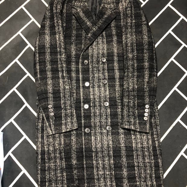 BLACK시크 더블버튼 체크코트/몽클레어 스톤 발망 프라다 구찌 톰포드 