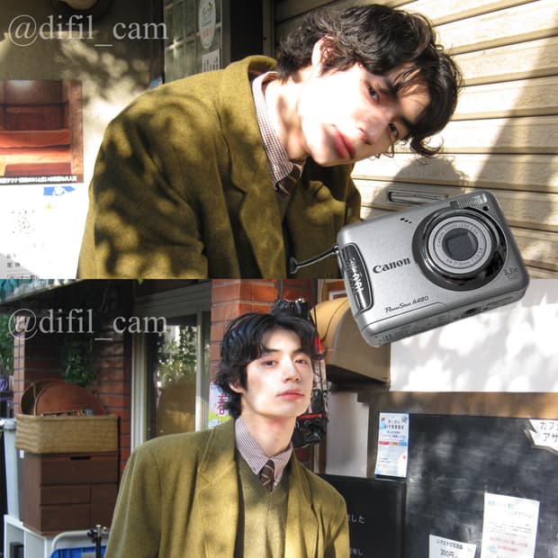 희귀 실버 빈티지 디카 캐논 파워샷 a480 작례o