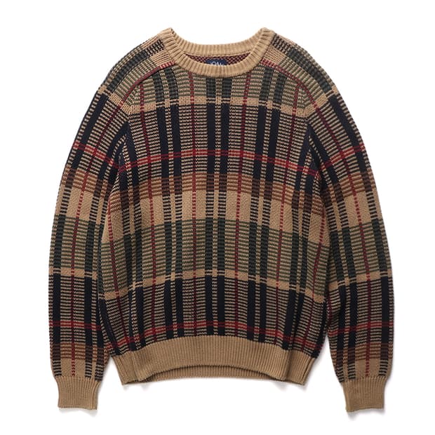 노아 NOAH Check Knit Sweater