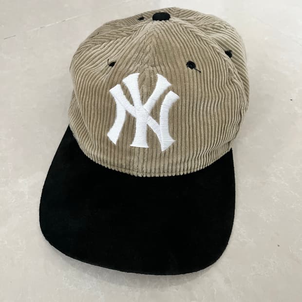 빈티지 양키스 코듀로이 스웨이드 볼캡