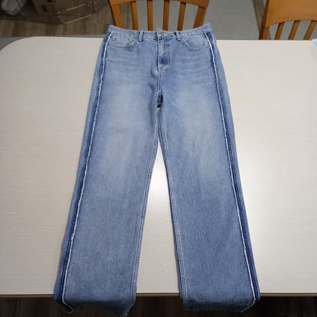 32 well done×mined 하이웨이스트 일자 크롭라인진32-259