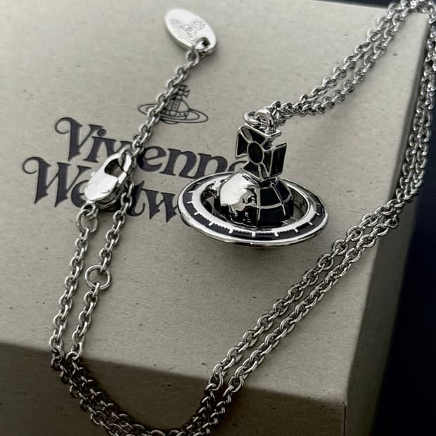 비비안웨스트우드 아카이브 지구본 orb 펜던트 목걸이