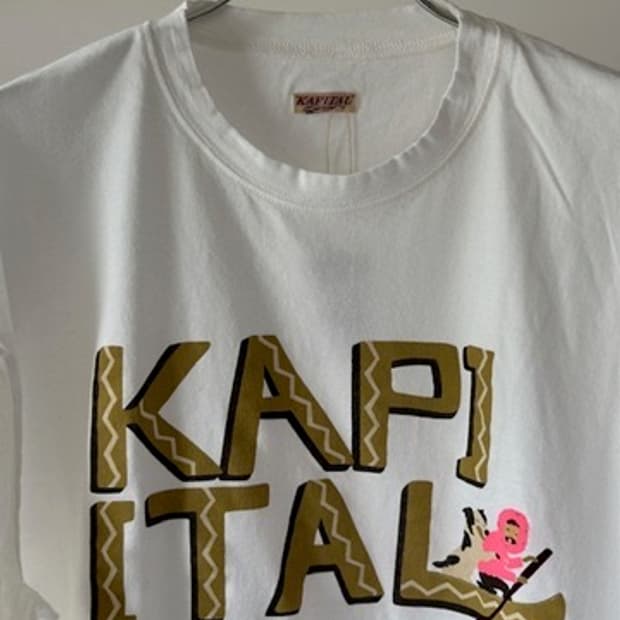 [새제품] 캐피탈 반팔 티셔츠 20 저지 크루  카누 옐로우