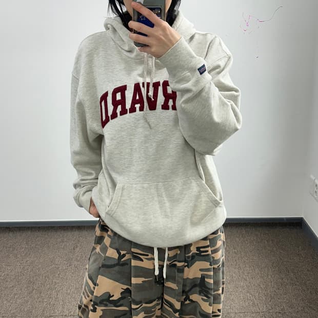 Jansports 잔스포츠 하버드 멜란지 후드티