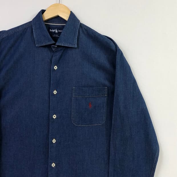 Xxl 폴로 데님 셔츠