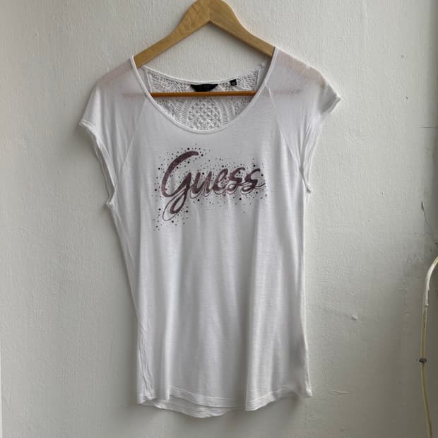Guess Cubic White T-shirt