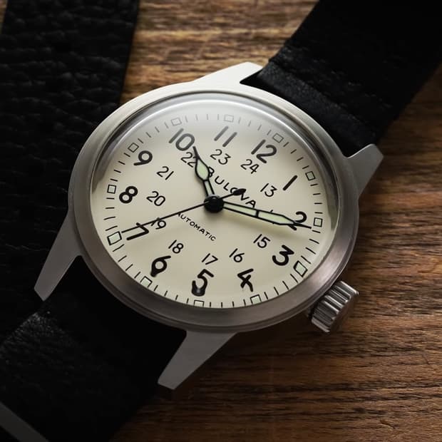 오토메틱 카키필드워치 Bulova 부로바 38mm