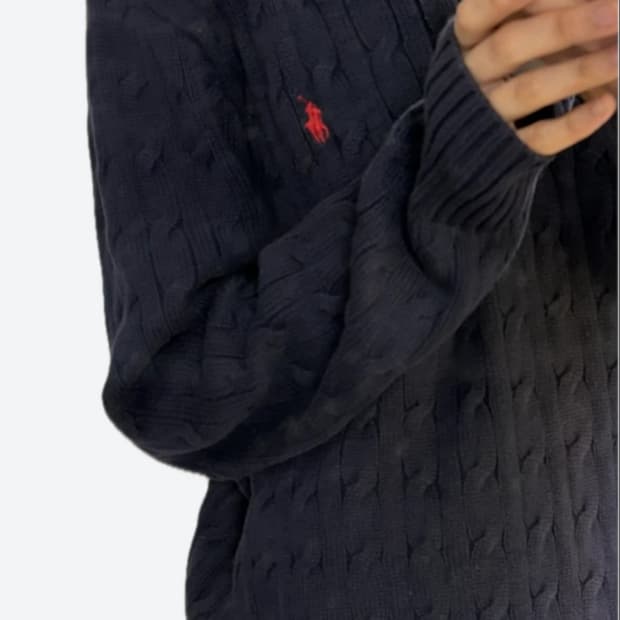 폴로 XL 네이비 니트 