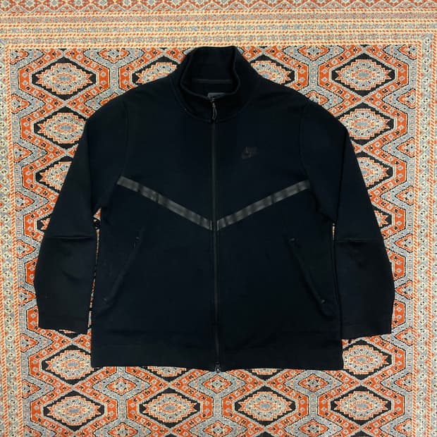 나이키 스펠로고 테크팩 블랙 집업 져지 남성L