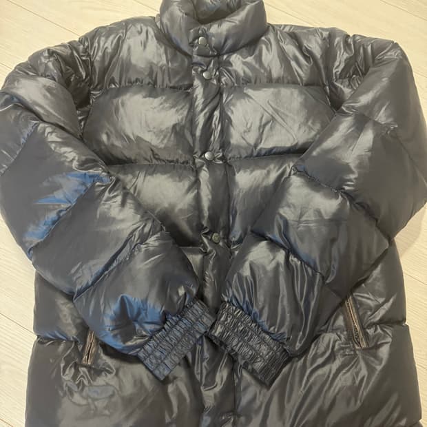 Schott 나일론 빈티지 다운 레더 패딩 자켓