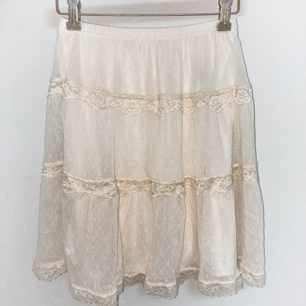 일본 빈티지 페어리 레이스 스커트