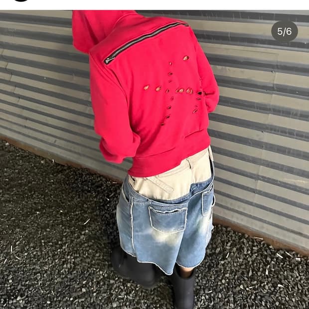 Preoccupy 프리아큐파이 double layered denim