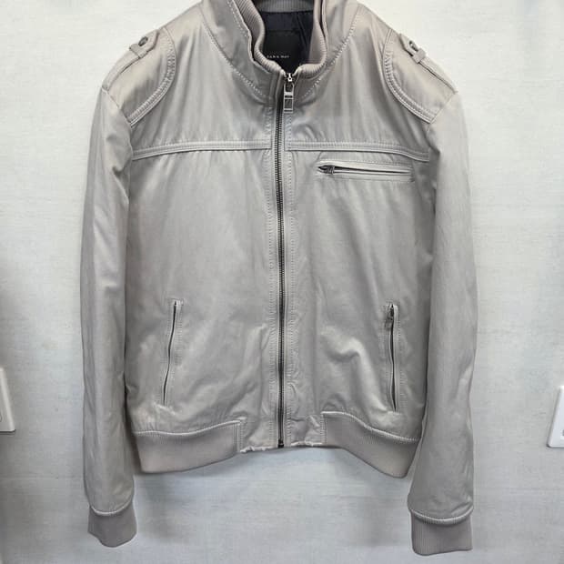 자라 견장 봄버 블루종 자켓 xl