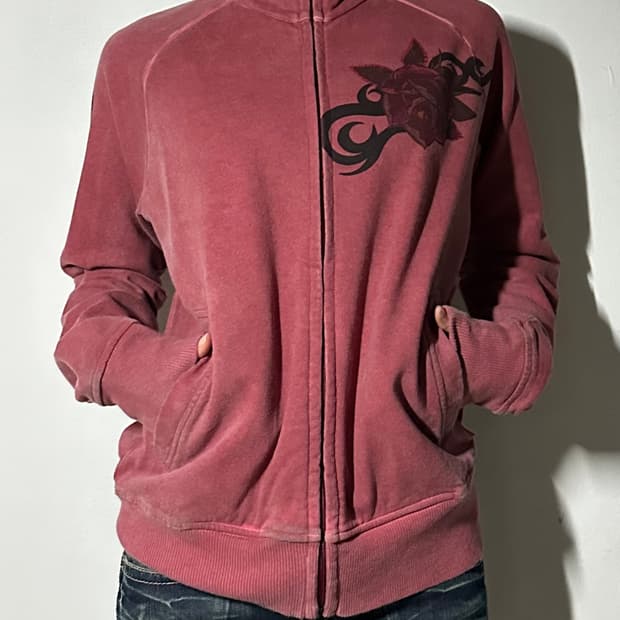 휴고보스 프린트 집업 스웻 자켓