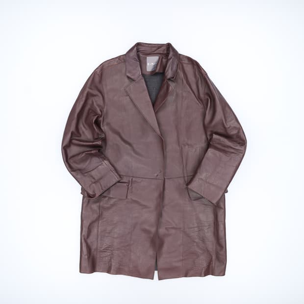 77 와이앤케이 여성 가죽 블레이저 0403H1