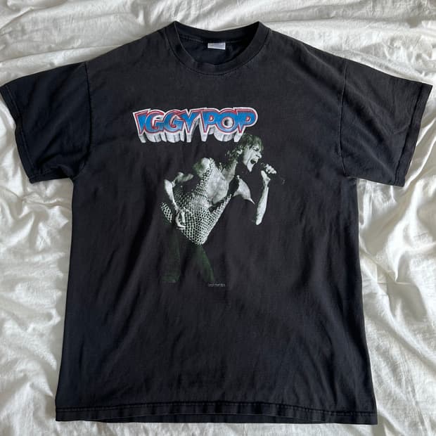 90s og iggy pop RAW POWER band t shirt