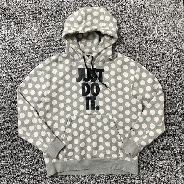 빈티지9. 나이키 NSW 도트 그레이 풀오버 후드티 후디 모리걸 핀터깔