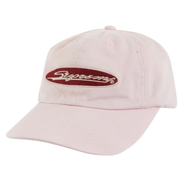 슈프림 오발 6-패널 캡 라이트 핑크 - 23SS