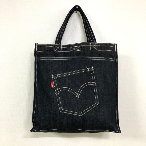 리바이스 데님 미니 에코백 토트백 보조가방 신발주머니