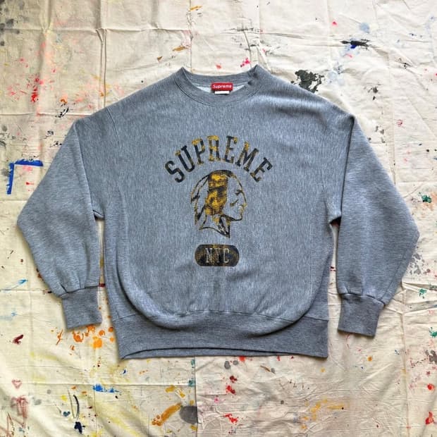 1996 supreme lndian Head Crewneck